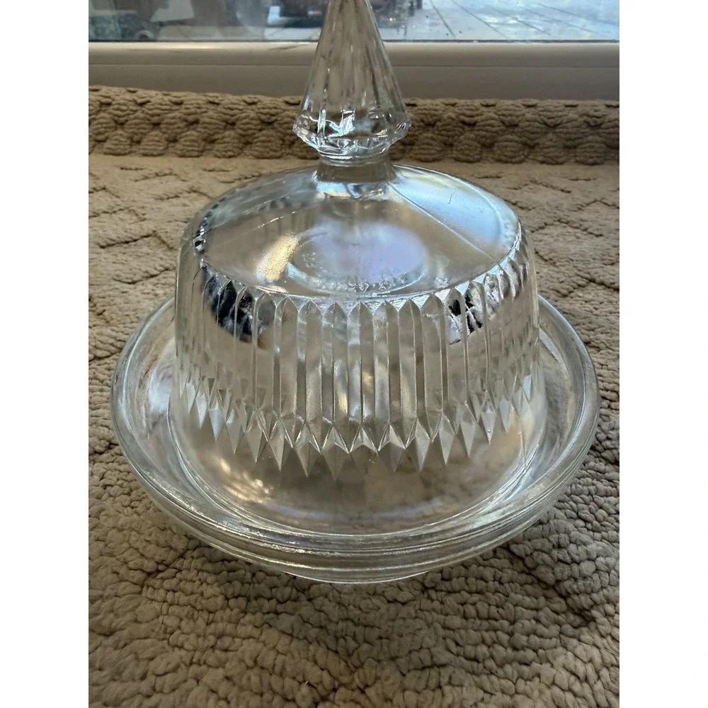 Vintage Glass Chicken Waterer Base Poultry Farm Livestock